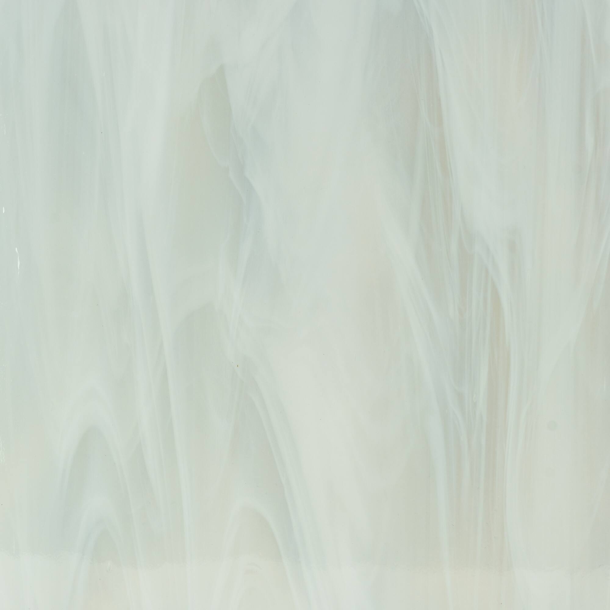 12" x 12" Clear/White Wispy Smooth Fusible Glass